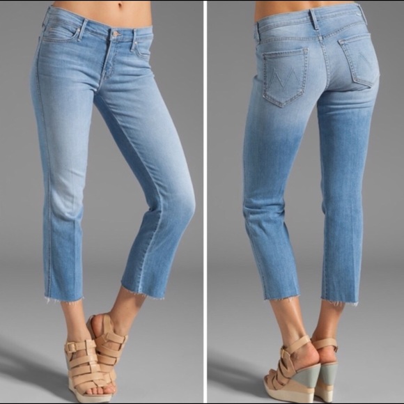 MOTHER Denim - MOTHER Denim Jeans The Crop Rascal Fray 27